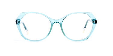 Women Urban Eyeglasses: Mead -Light Blue - SpaceSMART Eye Clinic (Front View)